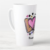 Niedlich Moderne Künstlerische LIEBE - Valentinsta Milchtasse (Linke Ecke)