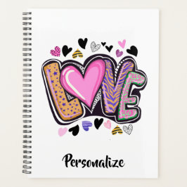 Niedlich Moderne Künstlerische LIEBE - Valentinsta Planer