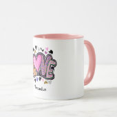 Niedlich Moderne Künstlerische LIEBE - Valentinsta Tasse (VorderseiteRechts)
