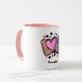 Niedlich Moderne Künstlerische LIEBE - Valentinsta Tasse (Vorderseite Links)