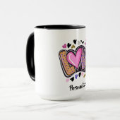 Niedlich Moderne Künstlerische LIEBE - Valentinsta Tasse (Vorderseite Links)