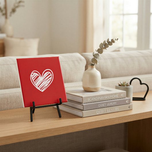 Niedlich Moderne Liebe Elegantes Romantisches Weiß Fliese
