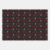 Niedlich Moderne Liebe Rot und Rosa Herz Geschenkpapier Set (Vorderseite)