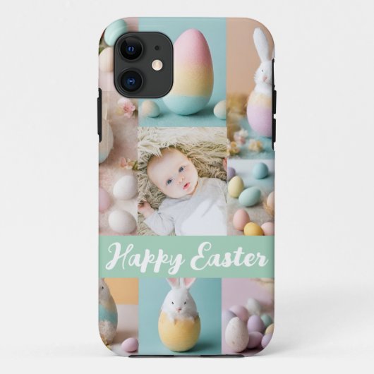 Niedlich Moderne Ostercollage Pastel Scrapbook Fot Case-Mate iPhone Hülle (Rückseite)