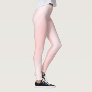 Niedlich Moderne Pastel Light Peach Elegante Strei Leggings