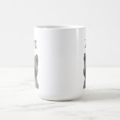 Niedlich Moderne Raccoon-Abbildung Personalisiert Verwandlungstasse (Zentrum)