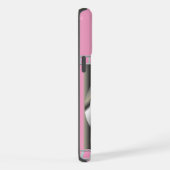 Niedlich Moderne rosa Dackel Dog Art iPhone Hülle (Rechte Seite)