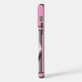 Niedlich Moderne rosa Dackel Dog Art iPhone Hülle (Linke Seite)