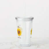 Niedlich Moderne Sonnenblumen Sommerurlaub Acryltrinkbecher (Vorderseite)
