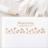 Niedlich Moderne Terracotta Blume Rücksendeadresse (Insitu)