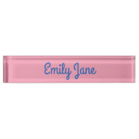 Niedlich Moderne Typografie Blau Pink Personalisie