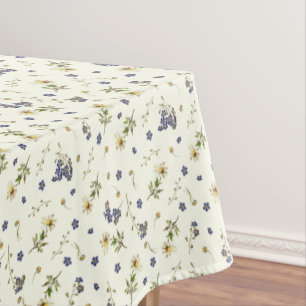 Niedlich Moderne Vintage Wildblumen Kleines Muster Tischdecke