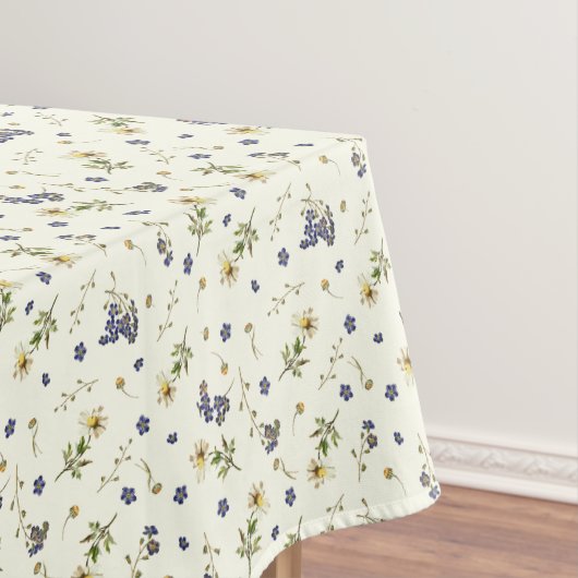 Niedlich Moderne Vintage Wildblumen Kleines Muster Tischdecke (Beispiel)