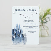 Niedlich Moderne Wasserfarbenwelt Hochzeit Einladung (Stehend Vorderseite)