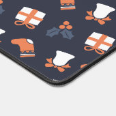 Niedlich Moderne Weihnachten Nahtloses Muster Schreibtischunterlage (Ecke)