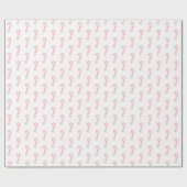 Niedlich Moderne Weihnachtscreme Candy Pink Geschenkpapier (Flach)