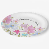 Niedlich Moderne Wildblumen im Wasserbereich Mit M Pappteller (Schrägansicht)