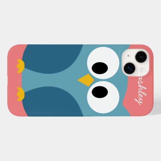 Niedlich Moderner Cartoon mit riesigen Augen Case-Mate iPhone Hülle (Rückseite (Horizontal))