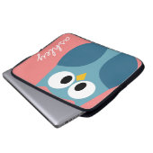 Niedlich Moderner Cartoon mit riesigen Augen Laptopschutzhülle (Vorne Knopf)