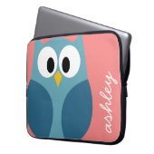 Niedlich Moderner Cartoon mit riesigen Augen Laptopschutzhülle (Vorderseite Links)