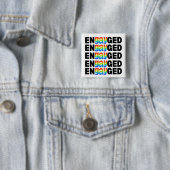 Niedlich Moderner Gay Pride EnGAYged Typografie Button (Beispiel)