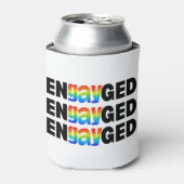 Niedlich Moderner Gay Pride EnGAYged Typografie Dosenkühler (Kanne Vorderseite)