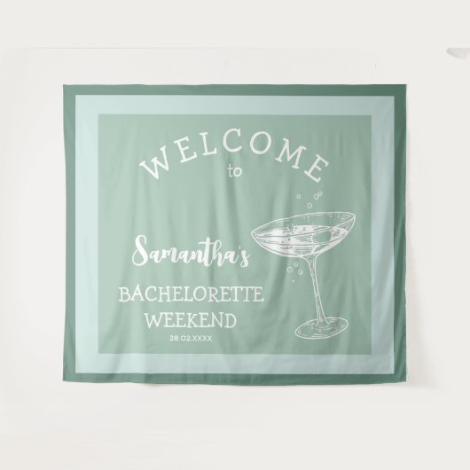 Niedlich Moderner Junggeselinnen-Abschied Wandteppich (Vorderseite (Horizontal))