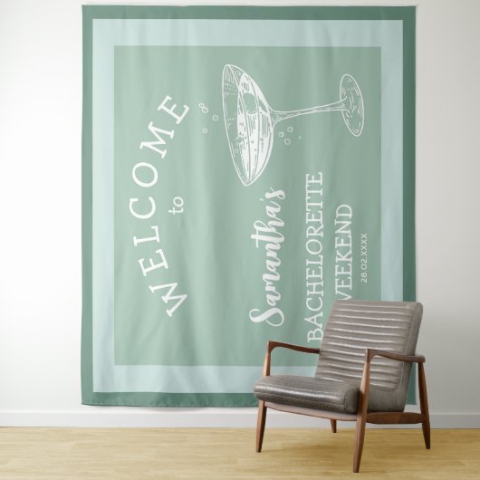 Niedlich Moderner Junggeselinnen-Abschied Wandteppich (Beispiel)