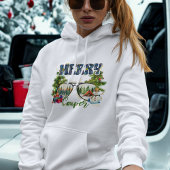 Niedlich Moderner Rot Grün Frohe Weihnachtsbaum Hoodie