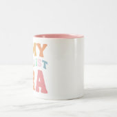 Niedlich-Moderner Schriftsteller Zweifarbige Tasse (Mittel)