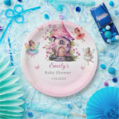 Niedlich Moderner Zauberhafter Frischrosa Blumenga Pappteller (Party)