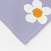 Niedlich Modernes Daisy Muster Lila Personalisiert Fleecedecke (Ecke)