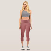 Niedlich Modernes Farbverlauf mit roter Farbe Capri Leggings (Vorderseite)