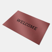 Niedlich Modernes Farbverlauf mit roter Farbe Fußmatte (Schrägansicht)