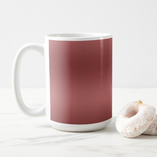 Niedlich Modernes Farbverlauf mit roter Farbe Kaffeetasse (Mit Donut)