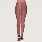 Niedlich Modernes Farbverlauf mit roter Farbe Leggings (Rückseite)