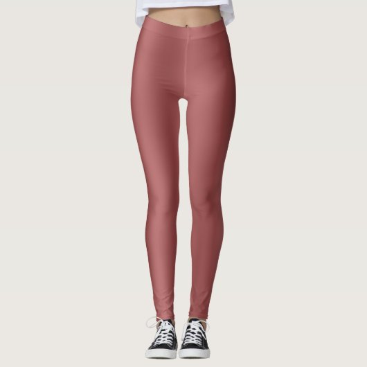 Niedlich Modernes Farbverlauf mit roter Farbe Leggings (Vorderseite)