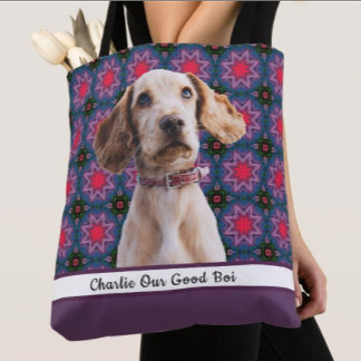 Niedlich Modernes Foto Geschenk Welpen Hund Lover  Tasche