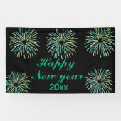 Niedlich Modernes funkelndes Schwarzes Glück Neues Banner (Horizontal)