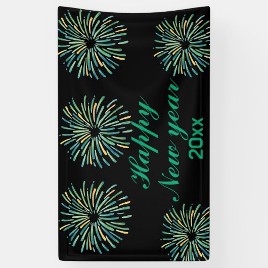 Niedlich Modernes funkelndes Schwarzes Glück Neues Banner (Vertikal)