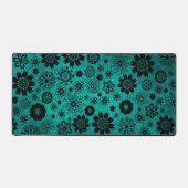 Niedlich Modernes, Girly Cooles Blumenmuster Aquam Schreibtischunterlage (Vorderseite)