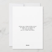 Niedlich Modernes Hahnentrittmuster Feiertagskarte (Rückseite)