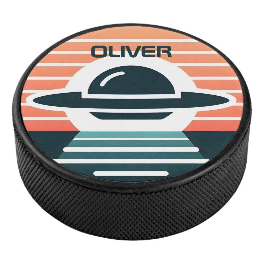 Niedlich Modernes Minimalistisches UFO-Design bei Eishockey Puck (3/4)