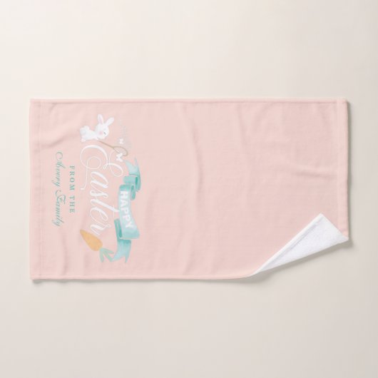 Niedlich Modernes Ostern Personalisiert Badhandtuch Set (Handtuch)