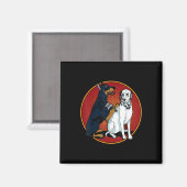 Niedlich modischer Doberman Tattooing Dalmatiner H Magnet (Vorderseite/Rückseite)