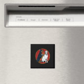Niedlich modischer Doberman Tattooing Dalmatiner H Magnet (In Situ (Geschirrspüler))