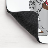 Niedlich modischer Doberman Tattooing Dalmatiner H Mousepad (Ecke)