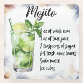 Niedlich Mojito Cocktail Rezept Glasuntersetzer (Vorderseite)