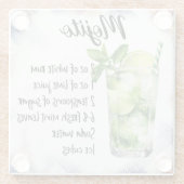 Niedlich Mojito Cocktail Rezept Glasuntersetzer (Rückseite)