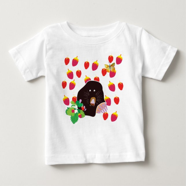 Niedlich Mole Baby Bodysuit Baby T-shirt (Vorderseite)